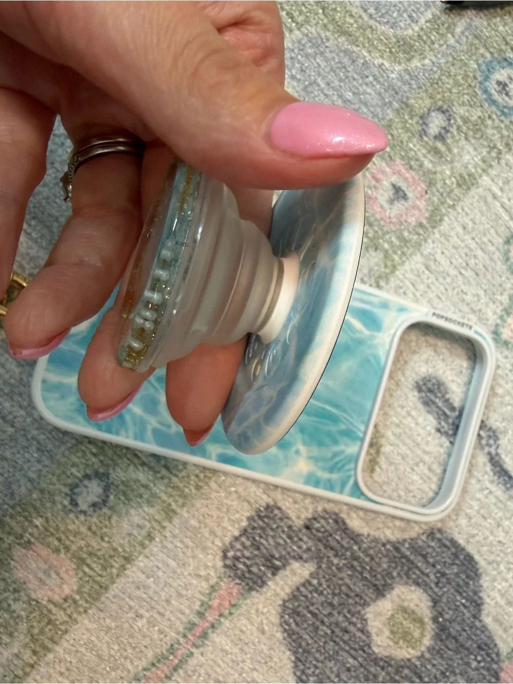 PopSocket & Case with Gold Charm